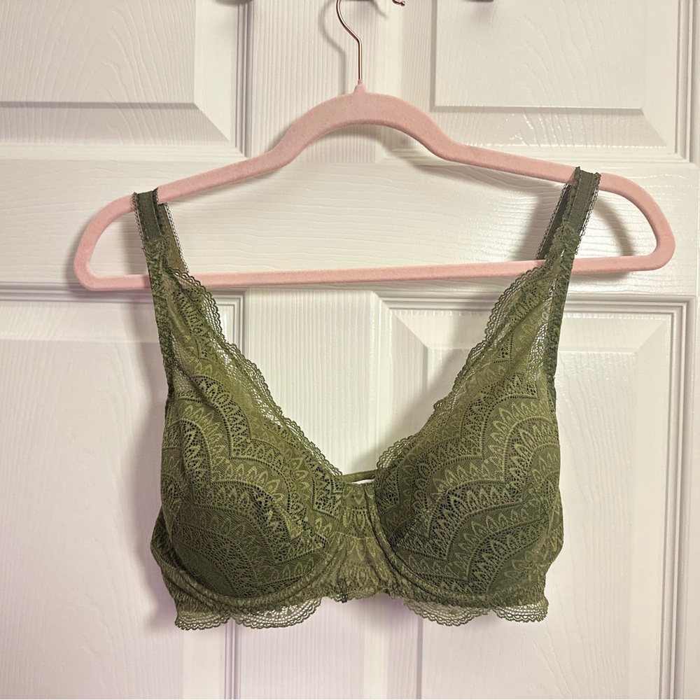 (Simone Perele) Karma Triangle 3D Demi Bra, 32F Adventure Green